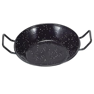 Garcima - 5020018 - Double Poêle - Profonde avec anses - Emaillé - Noir - Taille: 60 cm