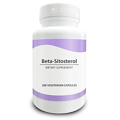 Pure Science Bêta-Sitostérol Gélules de 375mg - Bêta-Sitostérol soutien santé des voies urinaires, traitement perte de cheveux des suppléments et régule les niveaux de cholestérol - 50 Capsules végétariennes