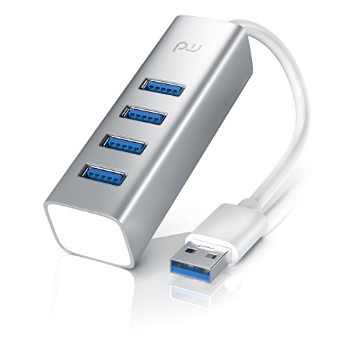 CSL – USB 3.0 Hub | 4 Port Hub Verteiler | bis zu 5 Gbit/s | Plug & Play | Hot Plug | Windows, Linux und Mac | abwärtskompatibel | silber / Alucase - 2