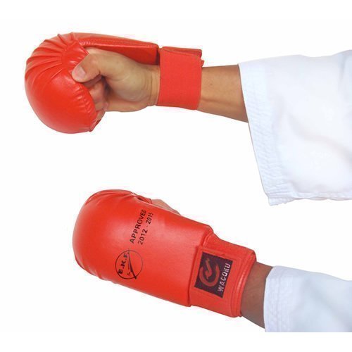 EKF Karate Competition Approved Sparring Mitts ( Blue Coloured Set ) - Large
