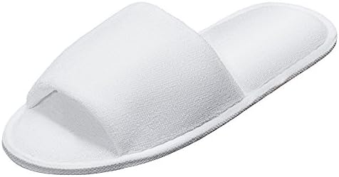 2, 5 & 10 pairs Fine "Premium Terry Cloth Slipper Open red
