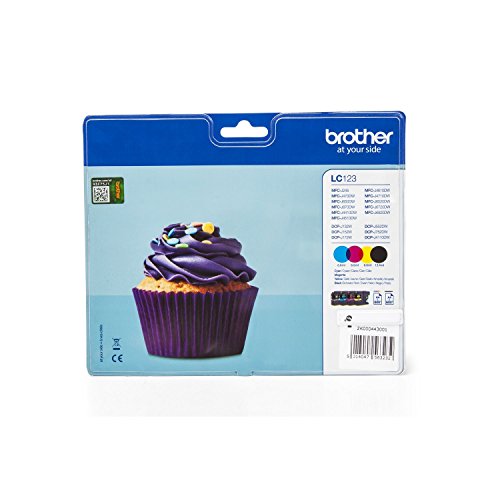 Brother LC123 Druckerpatronen für Brother DCP J4110DW / MFC J4410DW / MFC J4510DW / MFC J4610DW / MFC J4710DW, Mehrfachpackung - 2