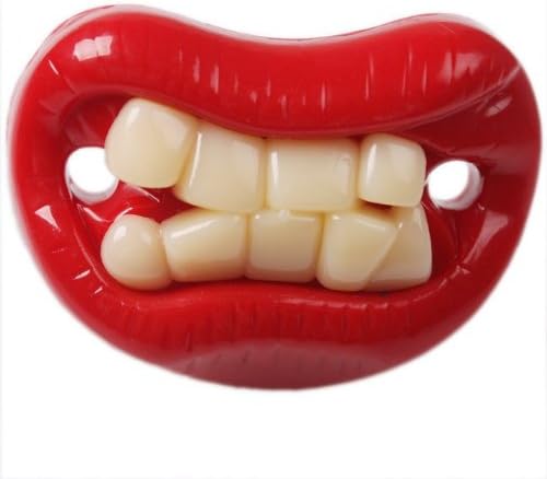 Baby Dummy Soother Pacifier Funny Teeth Novelty Front Teeth (55x39x15mm)
