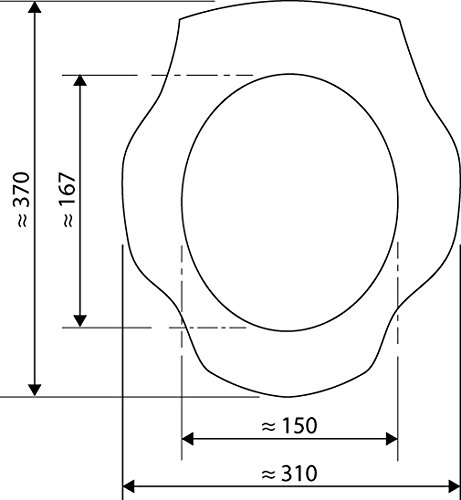 WC-Sitz für Kleinkinder | Einsatz für Toilette und WC | WC-Brille aus robustem Thermoplast | Übungstoilette | Bad | Badezimmer | Toilettentrainer | Weiß - 3