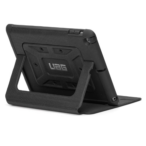 Urban Armor Gear Schutzhülle nach US-Militärstandard für Apple iPad Air – schwarz [Verstärkte Ecken | Wake/Sleep | Sturzfest | Antistatisch | Standfunktion] – UAG-IPDAIR-BLK/BLK-VP - 6