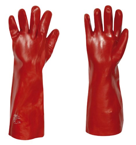 PVC-Handschuhe COLUMBIA 45 cm rot Gr. 10