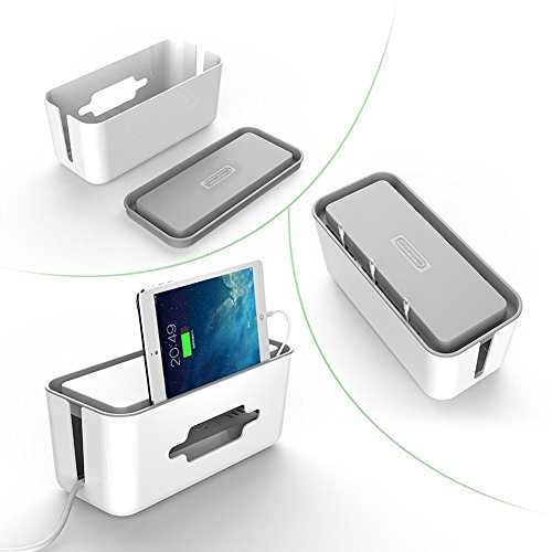 Cable Tidy Box Hide and Conceal Socket and Electrical Cables from Computers, Gaming Consoles,TV,etc. Cable Management Box Electrically-Safe,32 * 13 * 11cm
