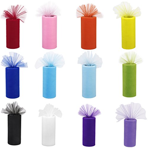 Tulle Rollenspule Tutu Hochzeit Bogen Stoff Veranstaltungs Dekor (Weiß) - 2