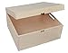 LARGE PLAIN WOOD KEEPSAKE SOUVENIRS WOODEN MEMORY BOX FOR CRAFT P37