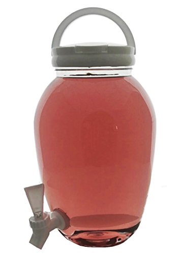 Getränkespender Wasserspender Kunststoff mit Tragegriff und Zapfhahn 4,5 Liter Volumen