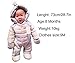 Bebone Newborn Baby Hooded Winter Puffer Snowsuit with Shoes and Gloves (BLUE,12-18M)
