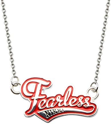 WWE Jewelry "Fearless" Nikki Stainless Steel Bling Women's Pendant Necklace, 18" + 2" Extender