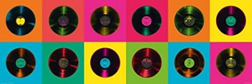 1art1 60479 Musique Poster de Porte Disques en Vinyle 158 x 53 cm