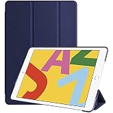 Kilifplus Apple iPad Air 3 10.5 ile Uyumlu Tablet Kılıfı Smart Cover Uyku Modlu Standlı Arkası Sert Şeffaf Kapak - Lacivert