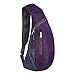 Produktbild Brusttasche Sling Rucksack Schultertasche Brusttaschen für Damen und Herren Sporttasche (PURPLR)