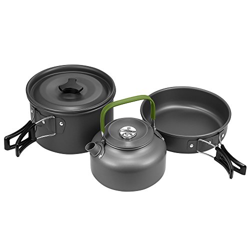 Terra Hiker Outdoor Geschirr, Camping Kochgeschirr Set, Leicht Aluminium Campinggeschirr