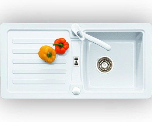 Eurodomo Einbauspüle Eurostone PRIMA 45 Granit Weiss