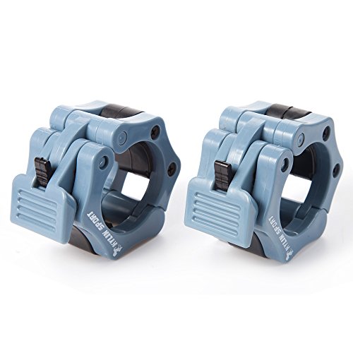Kylin Sport Paar 5,1 cm Zoll ABS Schraubverschlüsse Klemme Haken Grip w/Quick Release Sicherer Schnappverschluss für Standard Olympischen Hanteln - 5