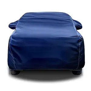 CREEPERS Water Resistant Dust Proof Car Body Cover Compatible with Toyota New Fortuner (Navy Blue with Mirror)