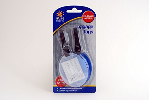 Preisvergleich Produktbild Gepäck Adressetiketten - Packung mit 2 - langlebig, verdeckte Adresse