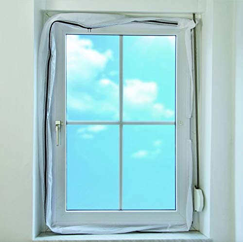 Preisvergleich Produktbild Eycos AL300 Fensterabdichtung für Abschluftschlauch von Klimageräten, Airlock Geeignet für Fenster Maximalumlauf von 400cm