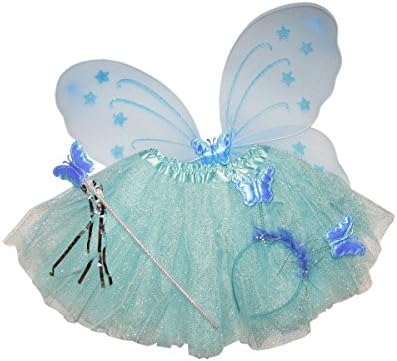 Snow Princess Fairy Tutu and Wings and Headband with Sparkle