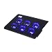Produktbild LESHP Laptop Notebook Kühler Cooler 12-16 Zoll Laptop Kühler Notebook Cooler Ständer Kühlpad Kühlmatte mit 6 x Lüfter