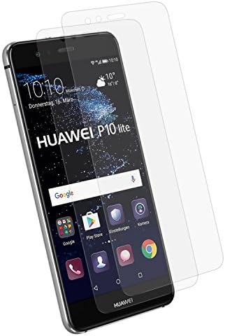 [2-Pack] HUAWEI P10 Lite Protector, Tenmangu HUAWEI P10 Lite Tempered Glass Screen Protector Film - Transparent (0.33mm HD Ultra Clear)