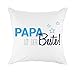 Produktbild Redland Art PAPA IST DIE Bester! Zierkissenbezüge für Mama Papa Kinder Geschenk Baumwolle Polyester Kissen Abdeckung