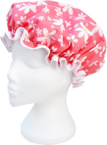 Vagabond Bags Pink Floral Shower Cap