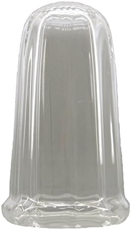 Thimble Crystal Oversized Optical eingeblasen with handgeschliffenen effect top