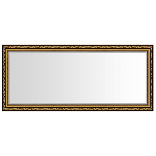 WOHAGA® Spiegel mit Facettenschliff 170x70cm Wandspiegel Flurspiegel Garderobenspiegel Wohnzimmerspiegel Gold