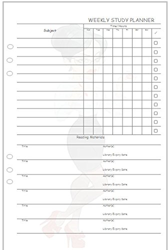 Download The Marvellous Miss Jones Weekly Study Planner - Filofax Compatible with Personal Size Organisers