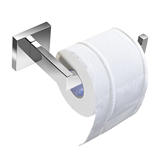 KYG Edelstahl Klopapierhalter Wand Bad Toilettenpapierhalter ohne Deckel - 4