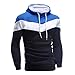 Produktbild Sannysis Männer Retro Langarm Hoodie Mit Kapuze Sweatshirt Tops Jacke Mantel Outwear (L, Marine)
