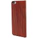 Produktbild Ultratec Schutzhülle für iPhone 6 Plus und 6s Plus, klappbares Flip Case, Naturholz-Hülle, Palisanderholz