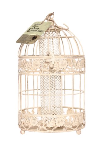 Chapelwood, Mangiatoia a Gabbia per Uccelli, Effetto Antico, Colore: Avorio