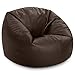 Produktbild Bean Bag Bazaar Klassischer Sitzsack aus Kunstleder, Braun, 85cm x 50cm, Sitzsäcke für Erwachsene, Groß, Sitzsäcke für das Wohnzimmer