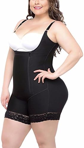 Xsdao Tummy Control Shapewear for Women Bodysuit Plus Size Butt Lifter (Black, XL (Waist 76 cm Hips 100 cm))