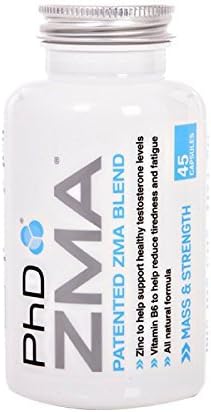 PhD Nutrition ZMA Suplement, 45 Capsules
