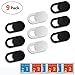 Produktbild Keywell Webcam-Abdeckung, Slider, Laptop-Kamera-Abdeckung, 9 Stück, 0,027 Zoll, ultradünn, für Handys, Computer, PC, MacBook Pro/Air, iMac, Mac Mini mit starker Klebekraft 9 Pack (6 Black + 3 White)