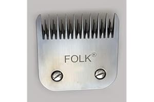 Folk Cabezal Cuchillas Intercambiable Serie A5 peluquería Canina, Serie Wahl, Andis, Aesculap, Moser, Oster, Liveryman, GTS (F - Size #7)