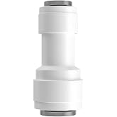 Ctyjia 1 Piece RO Water Filter Attachment, 3/8" to 1/4" Water Filter Quick Connector, for Refrigerator Hose, Water Hose