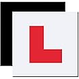 Onarway Fully Agnetic L Plates For New Drivers, 2 Pack Extra Thick Strong Agnetic Plate - Non