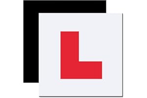 Fully Magnetic L Plates for New Drivers, Cloudgree 2 Pack Extra Thick Strong Learner Stickers for Car, Easy to Stick and Remove without Scratching
