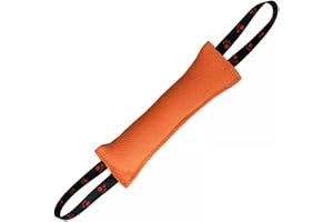 DONGKER Hund Beisswurst, 30cm Beißwurst mit 2 Griff für Hunde, Sehr Robustes Hundespielzeug zum K9 Training, Tauziehen und Zerrspiele mit Hund