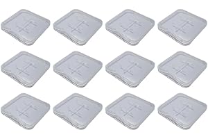 IKAREX-SHOP Hüllen für SD Karten (12 Stück) SD + MicroSD Set Flach Speicherkarte Hülle Case Box Aufbewahrungsbox Thin Speicherkartenhüllen Schutzhülle 12x Dünn (12x Micro SD Hülle (Flach))
