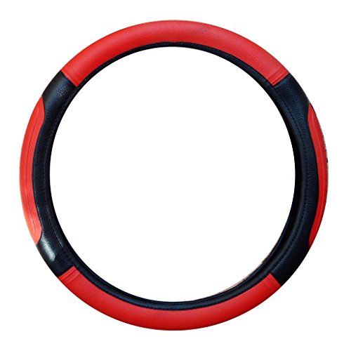 Vheelocityin Red And Black Chevrolet Chevrolet Trailblazer Steering Cover/Car Steering Cover