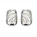 BOHEM Silver Jewellery Nail Art Vintage Lace (Small - Pair)