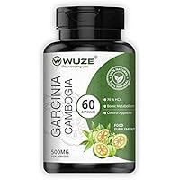 Wuze Pure Garcinia Cambogia (Weight Loss Supplement and Fat Burner)-500 MG 60 Vegetarian Capsules
